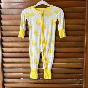 Little Sleepies Sunshine Newborn Footie Pajamas, Size Newborn, Like New